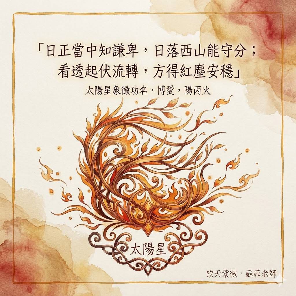 看透起伏流轉，方得紅塵安穩-太陽星
