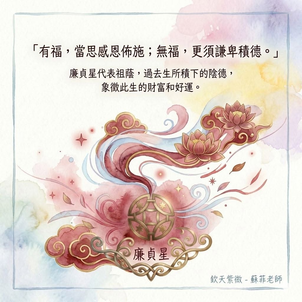 有福,當思感恩佈施;無福,更需謙卑積德-廉貞星